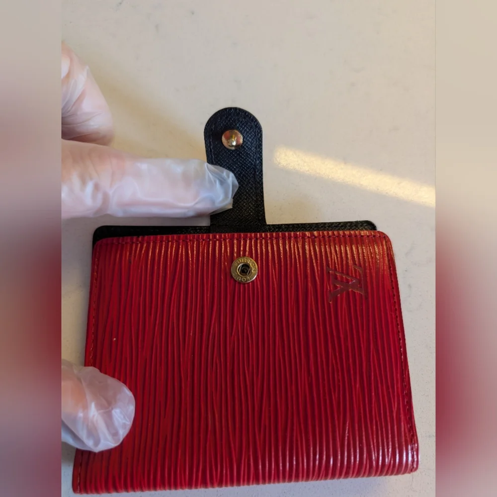 Louis Vuitton Cherry Red Epi Card Holder